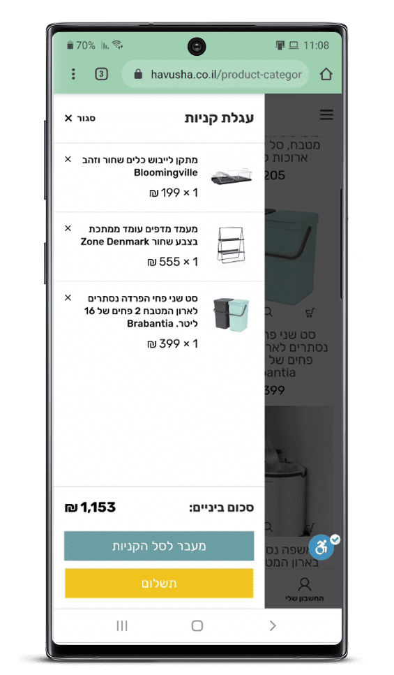 בניית אתר חנות וירטואלית