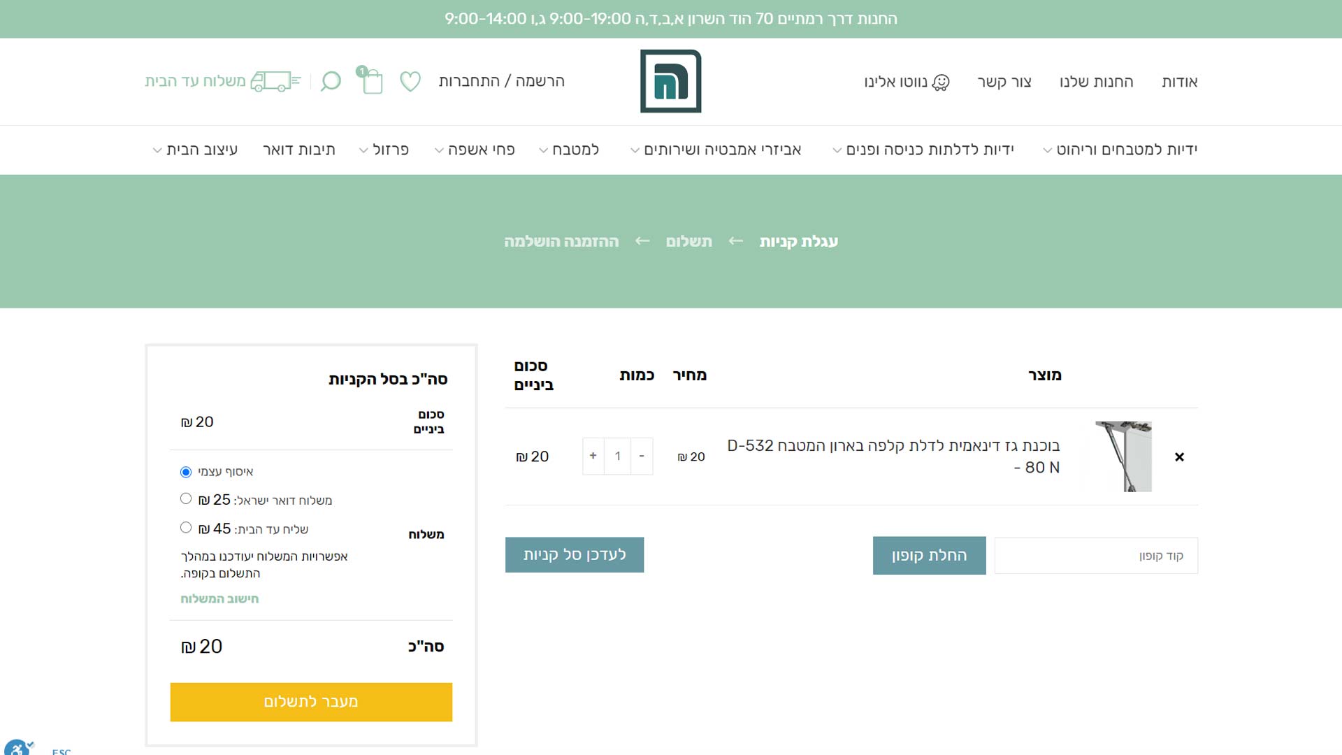 בניית אתר חנות וירטואלית