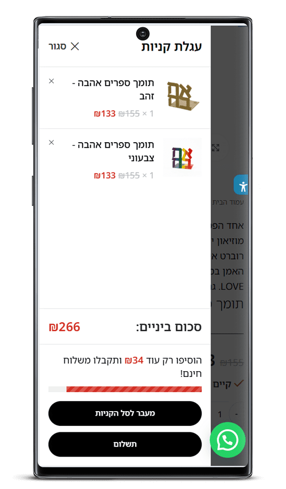 בניית אתר חנות עבור מוזיאון ישראל בירושליים